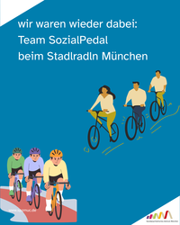 Grafik von Radelnden